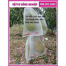10 Túi Vải Lưới Bọc Mít kích thước 50x70cm Siêu Bền -Chống Ruồi, Chim, Côn Trùng Hút Chích, Chịu Nắng Mưa Qu