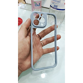 Ốp lưng Likgus viền màu nhám, bảo vệ camera dành cho 13 promax - Hàng Chính Hãng 