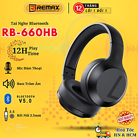 Mua Tai Nghe Bluetooth Chụp Tai Remax RB-660HB   Âm Bass Mạnh Mẽ Nghe Nhạc Cực Hay - Hàng Chính Hãng Remax Bảo Hành