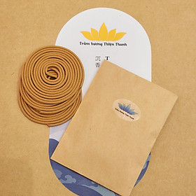 Mua Nhang khoanh trầm hương 4 giờ - 6 khoanh - Mùi hương ngọt dịu - Thanh Liên - Túi Kraft - Trầm Hương Thiện Thanh