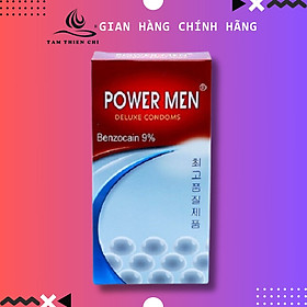 Bao Cao Su Powermen Ngọc Trai Hỗ Trợ Điều Trị Xuất Tinh Sớm (Hộp 12 Cái)
