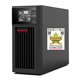  Bộ lưu điện Santak True Online 2KVA - Model C2KS-LCD (không bao gồm acquy)- Hàng chính hãng