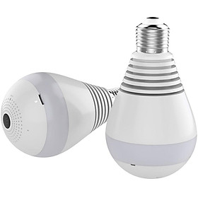 Bóng Đèn Có Máy Ảnh Fish-eye Toàn Cảnh IP Wifi Bảo Mật (1080P) (360 Độ)