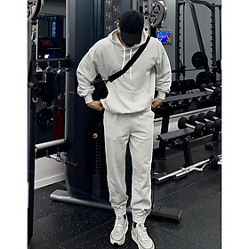 Bộ Đồ Hoodie Trơn Mũ - Nỉ Bông 2 Lớp Siêu Mịn Ấm Áp Thấm Hút Mồ Hôi Cao Cấp 3 Màu Cơ Bản