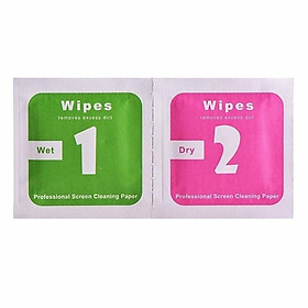 Mua Combo 5 Khăn lau kính cường lực chuyên dụng  giấy lau màn hình điện thoại 1 2 PK02