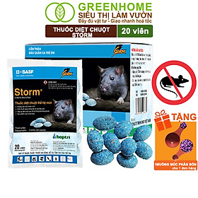 Mua Thuốc Diệt Chuột Greenhome  Storm  Sinh Học Thế Hệ Mới  Tận Gốc  Cả Tổ  An Toàn Với Người  Vật Nuôi