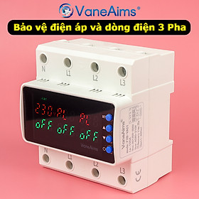 Thiết Bị Bảo Vệ Điện Áp 3 Pha AC 380V 100A Vaneaims FXB-VAC1 Bảo Vệ Mất Pha Quá Áp Thấp Áp Và Quá Dòng