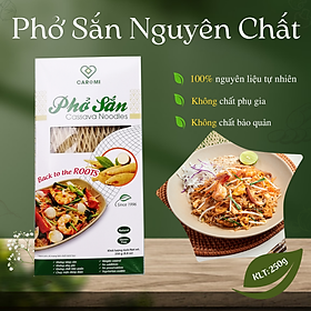 Phở sắn Nguyên chất Caromi, Gluten free, phở sạch, đặc sản Quảng Nam, hộp 250g