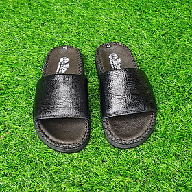 Dép nam da bò đế cao 3cm bản ngang đế doctor Trường Hải DN150