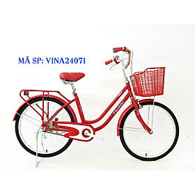 Xe đạp mini Vinabike 24inch nan thưa, phù hợp với người cao từ 1m30 đến 1m60