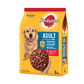 Hình ảnh Đồ Ăn Cho Chó Vị Thịt Bò Và Rau Củ Pedigree (3Kg)