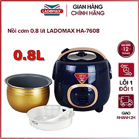 Mua Nồi cơm điện nắp gài 0.8 lít Ladomax HA-7608 - Hàng chính hãng