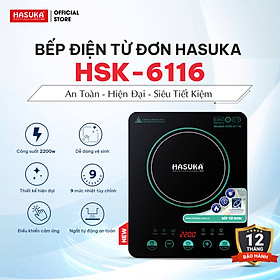 Mua BẾP ĐIỆN TỪ ĐƠN HASUKA HSK-6116 Hàng chính hãng