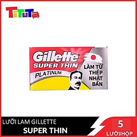 Hộp 5 Cái Lưỡi Lam Gillette Super Thin