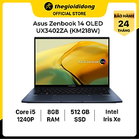 Mua Laptop Asus UX3402ZA i5 1240P/8GB/512GB/14 Q/Cáp/Túi/Win11/(KM218W)/Xanh - Hàng chính hãng