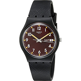 Swatch Unisex GB753 Originals Analog Display Swiss Quartz Black Watch