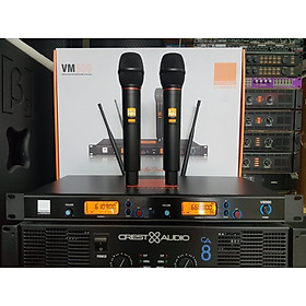 Mua Bộ Micro không dây VM500: Hàng loại 1  Thu âm tốt  Sáng tiếng. Chống hú/rít  Tự ngắt tiết kiệm pin  Vỉ mạch tím