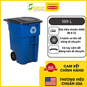 Mua Thùng Rác Công Nghiệp Tái Chế Rubbermaid (Chính Hãng) - SKU: FG9W2773BLUE | SAOVIETCO