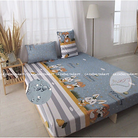 Ga Chống Thấm PT Họa Tiết Thỏ Bi Xanh