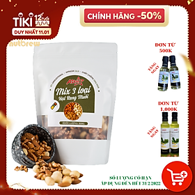 HẠT DINH DƯỠNG MIX 3 LOẠI HẠT RANG MUỐI ASTAR 300GR MACCA, ÓC CHÓ, HẠNH