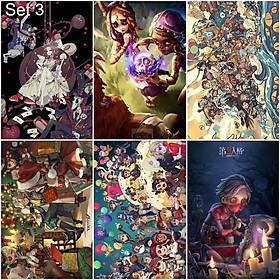 Bộ 6 Áp phích - Poster Game Identity V - Nhân Cách Thứ 5 (bóc dán) - A3,A4,A5