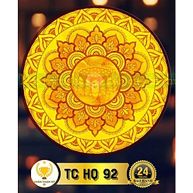 Đèn Thờ Hào Quang Trúc Chỉ In Tròn_M9196