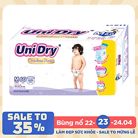 Tã Quần UniDry Premium M60 (60 Miếng)