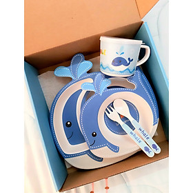Mua Bộ Chén Ăn Dặm Cá Voi Cho Bé