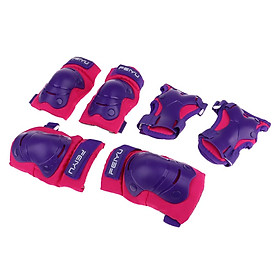 6 Pieces Kids Roller Skating Protective Gear Knee Elbow Wrist Pad