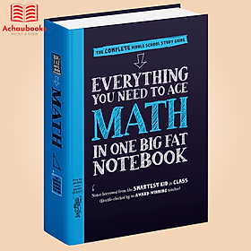Sách Everything you need to ace Maths - Sổ Tay Toán Học ( Tiếng Anh ), Tổng Hợp Kiến Thức Toán Học Từ Lớp 4 Đến Lớp 9 - Á Châu Books, Bìa Cứng, In Màu