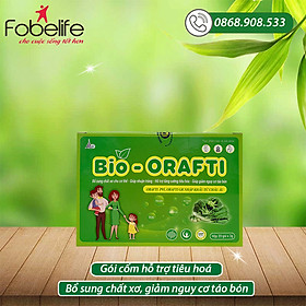Gói cốm bổ sung chất xơ, hỗ trợ tiêu hóa, giúp giảm táo bón BIO- ORAFTI- hộp/ 20 gói