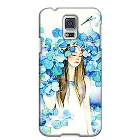 Ốp Lưng Dành Cho Điện Thoại Samsung Galaxy S5 - Cô Gái Lá Xanh