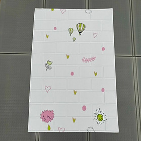 Bộ 15 Tấm Xốp Dán Tường 3D Hoạt Hình Trẻ Em Dễ Thương, Nhiều Hoạt Tiết Cute, Dày Dặn Chống Va Đập