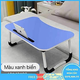 Mua Bàn Học Gỗ Gấp Gọn Bàn Gỗ Có Khe Cắm(Giao Màu Ngẫu Nhiên) - Vận Chuyển Miễn Phí Toàn Quốc