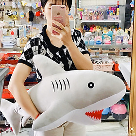 Gấu Bông Cá Mập Baby Shark Size 70cm Vải Thun Nhung 4 Chiều Cực Xịn - Ảnh Thật Shop Chụp