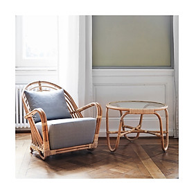 Ghế Mây Thư Giãn Hình Ốc Sên -  Rattan Charlottenborg Chair - CH0004.