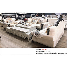 Mua Sofa Tân Cổ Điển Sắc Trắng Đen Thanh Lịch DP-SCD49