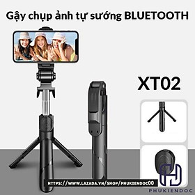 Mua Gậy Chụp Ảnh Tự Sướng XT02 3in1 kết nối Bluetooth  3 Chân Đa Năng  chụp Hình Selfie  Giá đỡ điện thoại livestream