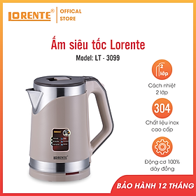 Mua Ấm đun nước siêu tốc Lorente LT-3099 màu nâu 2lit - Hàng chính hãng