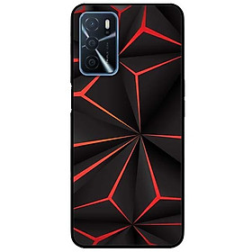 Ốp lưng dành cho Oppo A16 mẫu Họa Tiết Đỏ Đen