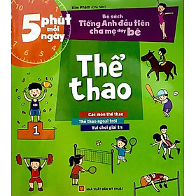 Bộ Sách Tiếng Anh Đầu Tiên Của Bé - 5 Phút Mỗi Ngày - Thể Thao (ML)