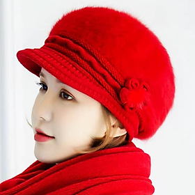 NÓN MŨ BERE LEN LÔNG THỎ THỜI TRANG HÀN QUỐC DN19122303