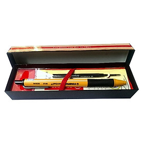 Combo Bút Bi Bấm Stabilo Pointball Point-Bk - (Mực Đen) Và Ruột Com4R-Bk Kèm Hộp Đựng