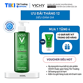 Sữa rửa mặt dạng gel Vichy Normaderm Phytosolution Intensive Purifying Gel 400ml