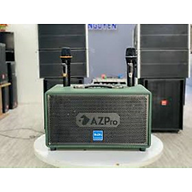 Mua Loa karaoke xách tay AZpro AZ-338  kèm 2 micro UHF
