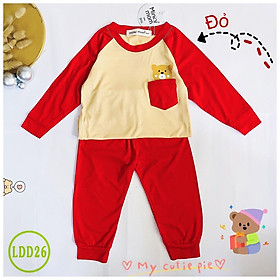 Bộ Dài Tay Cho Bé LDD26 Đồ Bộ Thun Lạnh Cao Cấp Mềm Mịn Thoáng Mát Hàng Chuẩn Loại 1 MINKY MOM