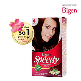 Thuốc nhuộm dưỡng tóc phủ bạc thảo dược Bigen Speedy Thương hiệu Nhật Bản 80ml dạng kem