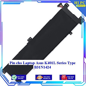 Pin cho Laptop Asus K401L Series Type B31N1424 - Hàng Nhập Khẩu 