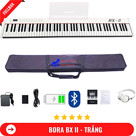 Mua Đàn Piano Điện Bora BX II – 88 Phím Nặng Cảm Lực + Khăn Phủ Đàn +Chân đàn