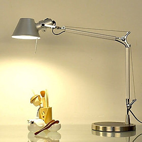 Đèn để bàn - đèn bàn làm việc - đèn bàn học - đèn đọc sách SKEN inox cao cấp - kèm bóng LED chống lóa cận